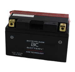 BCTZ10S-AGM| Batteria Moto al AGM,YTZ10S, 12V, 8,6 Ah, CCA:190Amp,150x87x93mm - BC Battery Italian Official Website