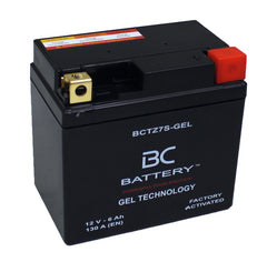 BCTZ7S-AGM | AGM Motorcycle Battery, YTZ7S, 12V, 6Ah, CCA:130Amp, 113x70x105mm
