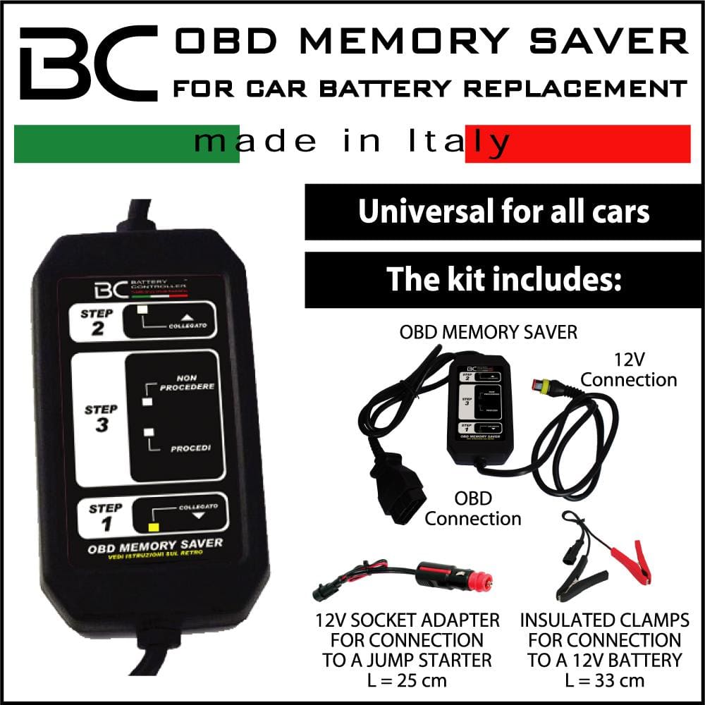 BC OBD Memory Saver - BC Battery Italian Official Website