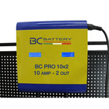BC PRO 10x2  - Caricabatteria professionale a 2 uscite, 10 Amp - BC Battery Italian Official Website