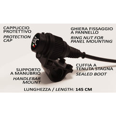 Presa Accendisigari Moto + Supporto Manubrio da 22,2/25,6/28mm - BC Battery Italian Official Website